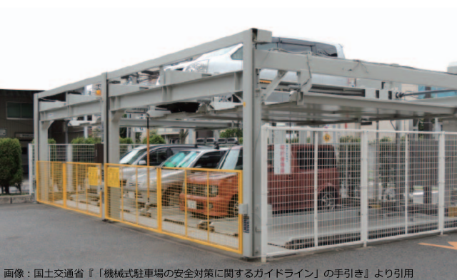 安全基準に基づく機械式駐車場