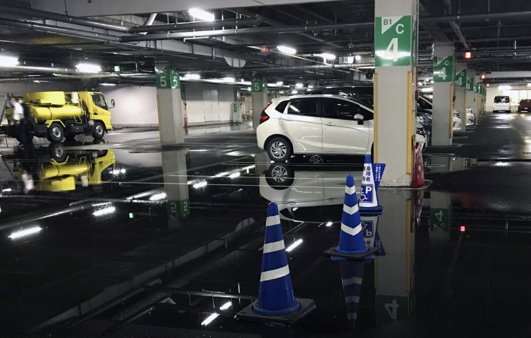 梅雨時の機械式駐車場のリスク