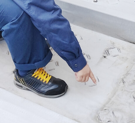 中間検査の様子